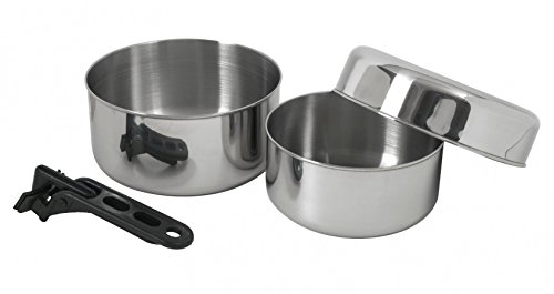 Relags Basic Nature Biwak Edelstahl 1 Kochgeschirr - Kochset für 1-2 Personen