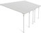Canopia by Palram Terrassenüberdachung Alu Feria 3X7.30 Polycarbonat Hohlkammerplatten Pergola 730 x 300 cm Weiss zur Überdachung ihrer Terrasse