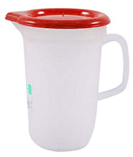 LEGA Caraffa Graduata 1/2 L con Coperchio, Multicolore, 0.5 l