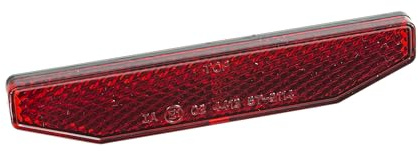 Universal Motorrad Rückstrahler Space rot 19 mm x 98 mm mit Gewindebolzen M5