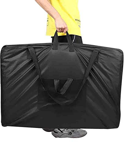 Massagetisch Tragetasche, Spa Tische Tragetasche, 92x62cm Pro Massagebett Tragetasche Spa Tische Canvas Aufbewahrungstasche platzsparende Umhängetasche für 180 x 60 x 65 cm Massagebetten(schwarz)