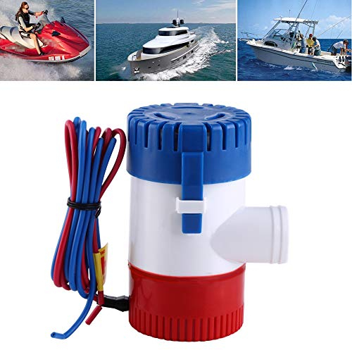Pompe de Cale Marine Automatique, 1100GPH, 12V, Submersible Multi-Fonction pour Bateau, Yacht, VR
