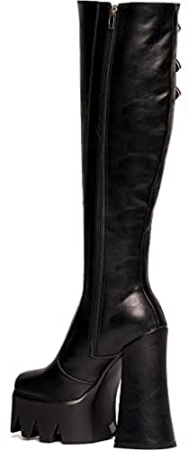 LAMODA Guess So, Stivali Alti al Ginocchio Donna, Rosa PU, 39 EU