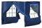 LEMROE Pavillon-Seitenteile, 2 x 2 m, wasserabweisend, 210D, Ersatz-Seitenwand mit Reißverschlüssen und transparenten Fenstern für Gartenpavillons (Blau)