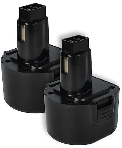 vhbw 2x batteria sostituisce Dewalt DE9074, DC9062, DE9036, DE9061, DE9062, DW9061, DW9062 per attrezzo da lavoro (1500 mAh, NiMH, 9,6 V)