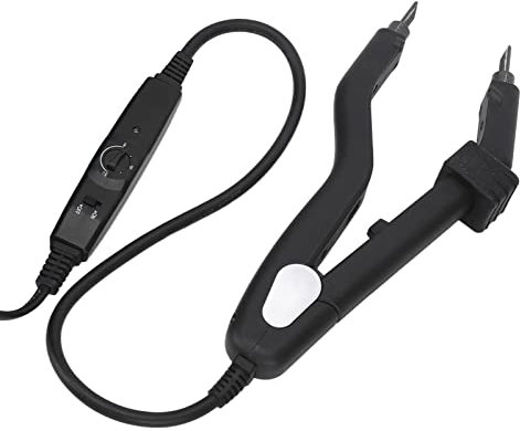 FOTABPYTI Fusion Heat Iron Connector, Fusion Hair Extensions Tool Temperatura de Intercambio 100-240V Calentamiento Uniforme para Extensiones de Cabello Domésticas (Enchufe de la UE)