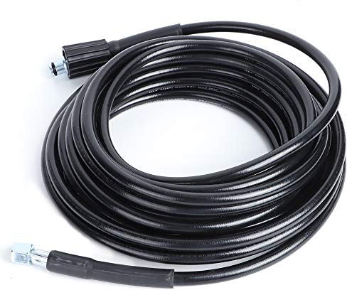 HOHXFYP Car Wash Hose, 10 m, High Pressure Water Cleaning PVC Pipe, Compatible with K2 K3, Stainless Steel M14 M22 Thread, Water Cleaning Hose, Car Cleaning Pipe