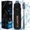 Shipshopp Water Bottle 1l Leakproof Sports Water Bottle with Straw and Cleaning Brush - BPA Free Smell Proof Drinks Bottle for Running, Gym, Camping, Hiking, School, Cycling, Office, Outdoor - Black