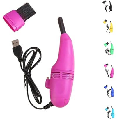 QingxingFa Aspirateur Professionnel pour Machine à Coudre, Clavier, Ordinateur Portable Électronique (Rose Clair)