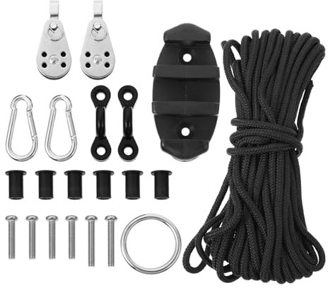 GSJNHY Kajak-Set, Anker-Zubehör, Deckschlaufe, Angeln, Kajaks, Wagen, Spannvorrichtung, Polster, Augenklampe, Kanuwagen