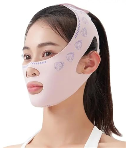 HUIJIQX Kinn-Wangenbandage, V-Former, V-Linie, Lifting-Maske, Gesichtslifting, Anti-Falten-Band, Schlafmaske, Schönheit, Gesundheit