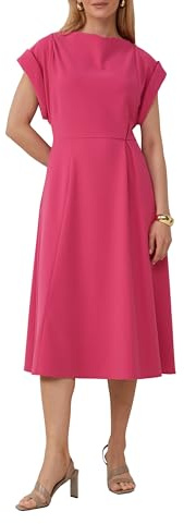 s.Oliver Midikleid mit Turn-up-Ärmeln