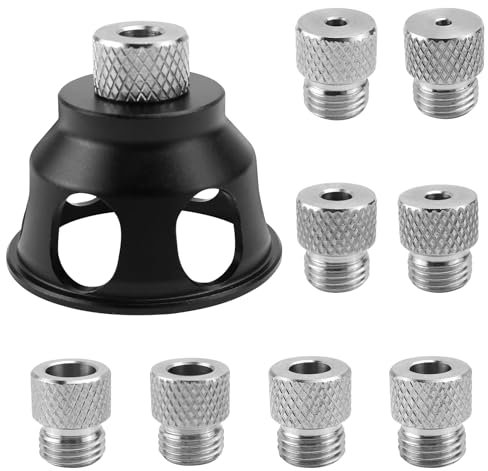 guia taladro Taladro vertical Plantilla para taladrar carpintería 48×40mm Plantilla para clavijas Localizador de taladros con casquillo 3/4/5/6/7/8/9/10mm