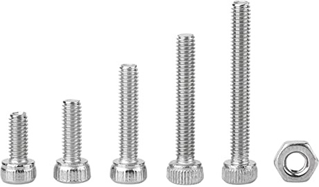 Watris Veiyi 210PCS M2.5 Schrauben, Ss304 M2.5 Schrauben Set, Steckdosenschrauben Langm 6 8 12 16 20mm