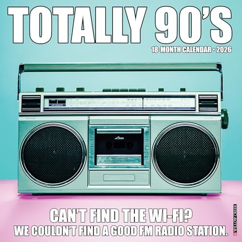 Totally 90s 2026 Wall Calendar