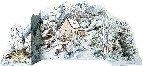 Adventskalender Winterwald: Faltkalender zum Aufstellen