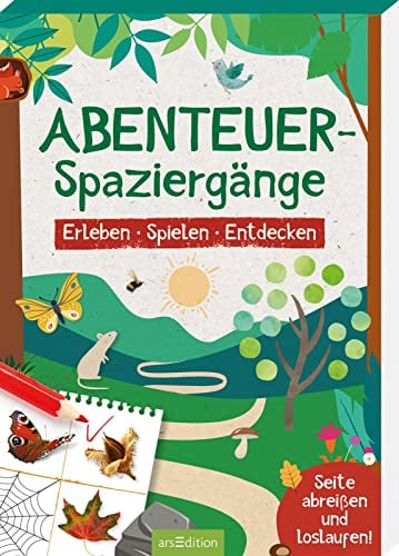 Abenteuer-Spaziergänge: Erleben – Spielen – Entdecken | Abreißblock mit Beschäftigungsideen für Spaziergänge mit Kindern