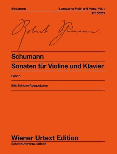 Sonaten für Violine und Klavier: nach den Quellen herausgegeben. Band 1. op. 105 & op. 121. Violine und Klavier.