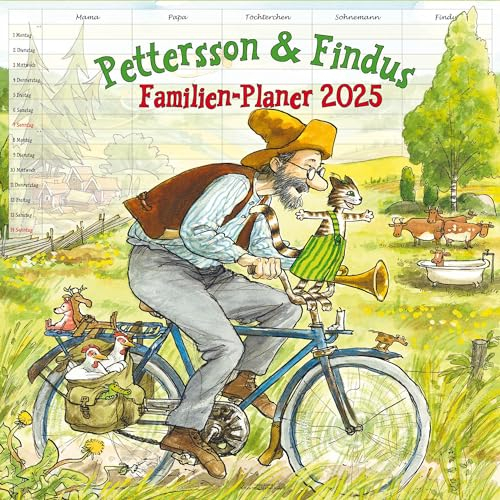 Pettersson & Findus – Familienplaner: Kalender 2025 (Media Illustration)