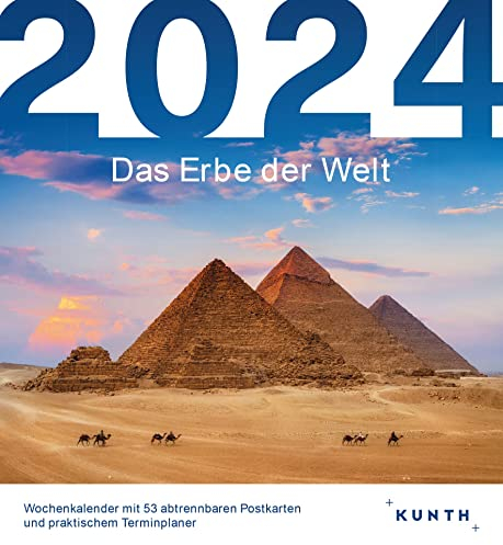Das Erbe der Welt - KUNTH Postkartenkalender 2024: Hochwertiger Tischkalender mit 53 traumhaften Postkarten (auch zum Aufhängen) (KUNTH Postkartenkalender 52 Wochen)