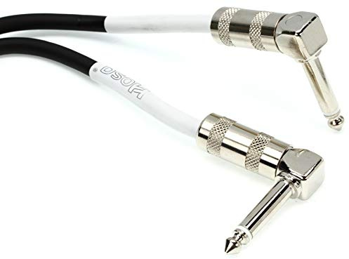 Hosa CPE-118, Guitar Patch Cable, Hosa Right-angle to Same, 18 in