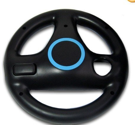 NOIR Volant course WHEEL STEERING POUR CONSOLE NINTENDO Wii