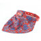 POWERHAUS24 Hundehalsband mit Tuch, Tuchhalsband, Leder, rot, 55cm x 22mm