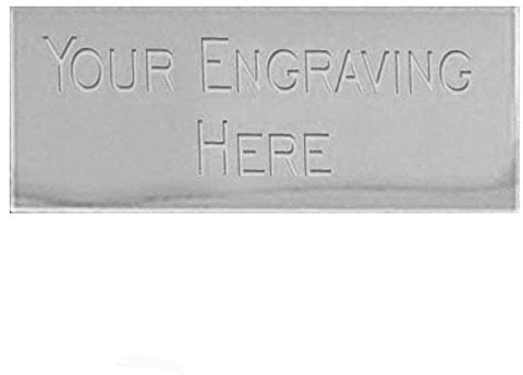silver trophy plate 50 x 16mm engraved