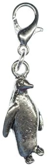 Miniblings Pinguin Charm Charms Antarktis Vogel silber versilbert | Zum Kombinieren gedacht, gefertigt in Berlin, ein kleines Detail mit Wirkung