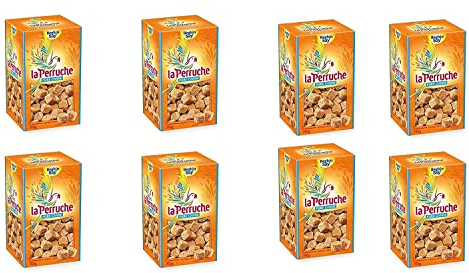La Perruche Brauner natürlicher Würfel Rohrzucker 8 x 750 Gramm