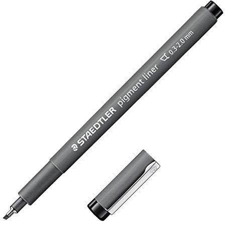 Staedtler 308 °C2/Pigment Liner Black Chisel Tip 0.3–2.00 mm