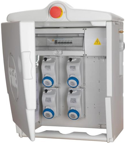 FANTON 74701 Quadro elettrico da cantiere ASC IP55 prese 4 x 2P+T 16A con morsettiera POLIFEMO MIDI interruttore differenziale magnetotermico
