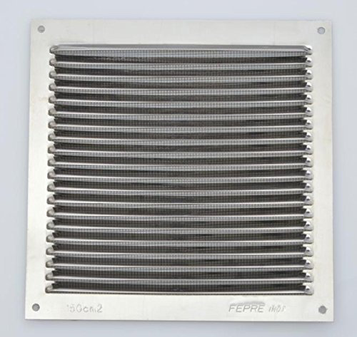 REJILLA ACERO INOXIDABLE CON MOSQUITERA 15X15 CTM