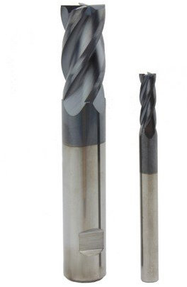 VHM Schaftfräser Nutenfräser Fräser TiALN vierschneidig Z 4, Durchmesser 2,0 mm