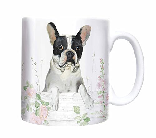 Otter House French Bulldog - Mug - auf der Mauer - Kaffeebecher