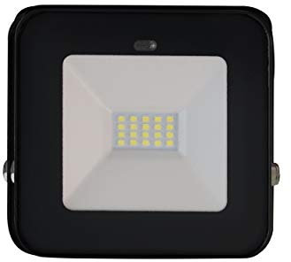 Müller-Licht John 30 W Sensor LED-Außenstrahler mit Bewegungs- und Dämmerungssensor, tageslichtweiß (6500 K), IP65 geschützt, 2100 lm, für Drinnen und Draußen, Direktanschluss, schwarz