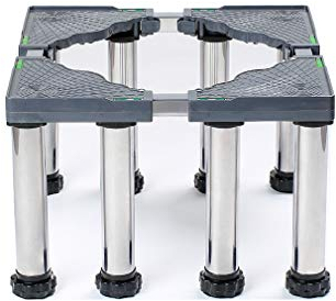 Waschmaschine Sockel MiSMiAO Untergestell Kühlschrank-Waschmaschinensockel 45-70cm verstellbare sockel für trockner Edelstahl-Kühlschrank-Waschmaschinen-Regalhalter 8 Fuß