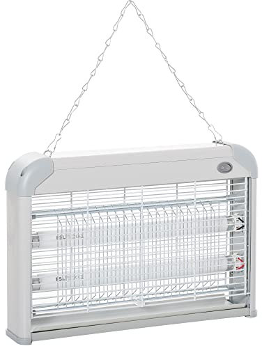 Outsunny Lampe UV Anti-Insectes Anti Moustique Tue Mouche électrique destructeur d'insectes 20 W Gris