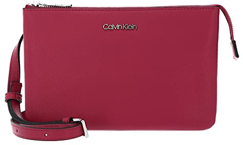 Calvin Klein EW Double Compartment Xbody Cerise