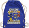 Shirtracer Turnbeutel Rucksack - Feuerwehrmann Sam Tasche - Ich gehe jetzt in den Kindergarten! - Unisize - Royalblau - feuerwehr kindergarten mann stoffbeutel der feuermann sportbeutel feuwehrmann