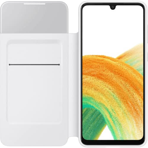 Samsung S View Wallet Cover EF-EA336 für das Galaxy A33 5G | Flip Cover, Handy-Hülle,stoßfest, Schutz Case, White - 6,4 Zoll