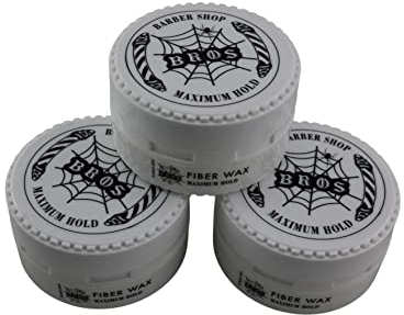 3x BROS Professionelles Aqua Wax Friseur Haarwachs Barber Shop (450ml, Fiber)
