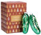Every Day is Christmas Glasgeblasene Ornamente, niedliche handgefertigte Figuren, Baumschmuck, Set mit 2 Stück Pickle