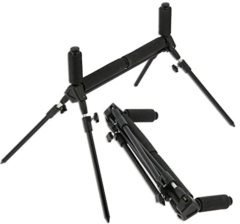 DNA Leisure Fishing Pole Roller Rest 4 Adjustable Legs Foam Folding Match Carp Coarse Tackle