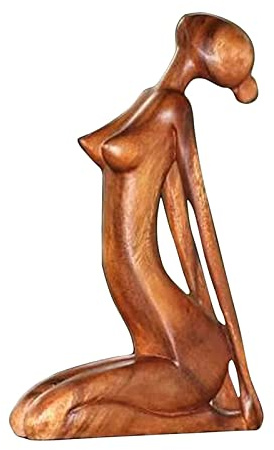Frau Skulptur Figuren Handgeschnitzte Menschliche Figur Skulptur Kreative Yoga Mädchen Charakter Figuren Abstrakt Statue Für Wohnzimmer Schlafzimmer Dekoration Deko Figur Statuen Für Tischdeko