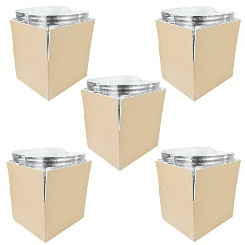 Thermo Chill Doppelt isolierter Karton mit Folie isoliert Tasche Liner, kalte Versandkarton für gefrorene Lebensmittel, Kühler Umzugskarton für den Postversand, kleine Pakete 290x235x170 mm