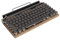 ASHATA Typewriter Style Mechanical Gaming Keyboard, 83 Keys Vintage Punk Gaming Keyboard, Support Wired/Bluetooth Connection, Round Keycaps (Wood Grain Color)