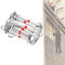 NOLLAM Baumhaus Kletterleiter, Feuer Rettungsleiter Strickleiter Notfall Feuerleiter, Aluminium-Notfall-seilleiter mit Karabinern für Balkon Fenster Feuerleiter Schnellen Einsatz,10FT/3M