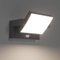 Klighten 24W Außenwandleuchte Außenlampe mit Bewegungsmelder IP65 Wandleuchte Außen/Innen Wandlampe mit Schwenkbar LED Panel, Aussenleuchte für Terrasse Eingang Garten, Anthrazit, Neutral Weiß 4000K