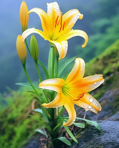 Taglilienzwiebeln -Extrem kältetolerant – leuchtende Farben-Taglilie winterhart mehrjährig – Pflanzen